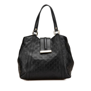 グッチ グッチシマ トートバッグ 233607 ブラック レザー レディース GUCCI 【中古】