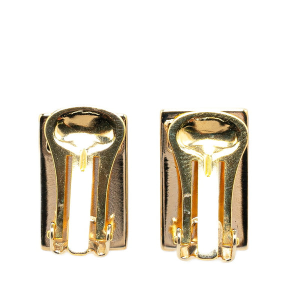 サルヴァトーレフェラガモ スクエア プレート イヤリング ゴールド メッキ レディース Salvatore Ferragamo 【中古】