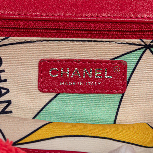 シャネル マトラッセ ココマーク チェーン ショルダーバッグ ピンク パイル レザー レディース CHANEL 【中古】