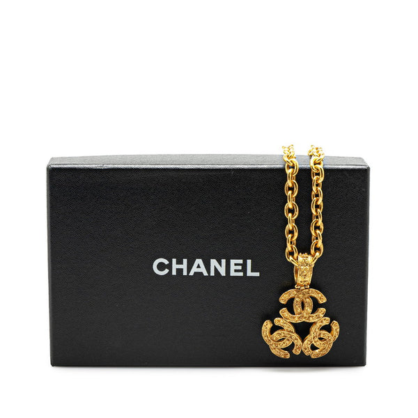 シャネル ヴィンテージ ココマーク ネックレス ゴールド メッキ レディース CHANEL 【中古】