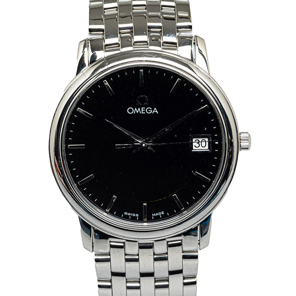 オメガ デビル 腕時計 4510.51 クオーツ ブラック文字盤 ステンレススチール メンズ OMEGA 【中古】