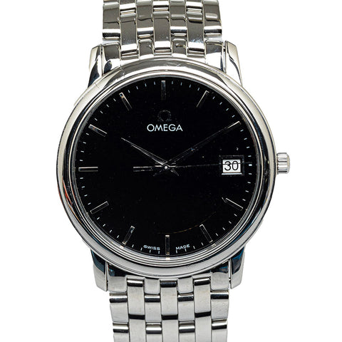 オメガ デビル 腕時計 4510.51 クオーツ ブラック文字盤 ステンレススチール メンズ OMEGA 【中古】