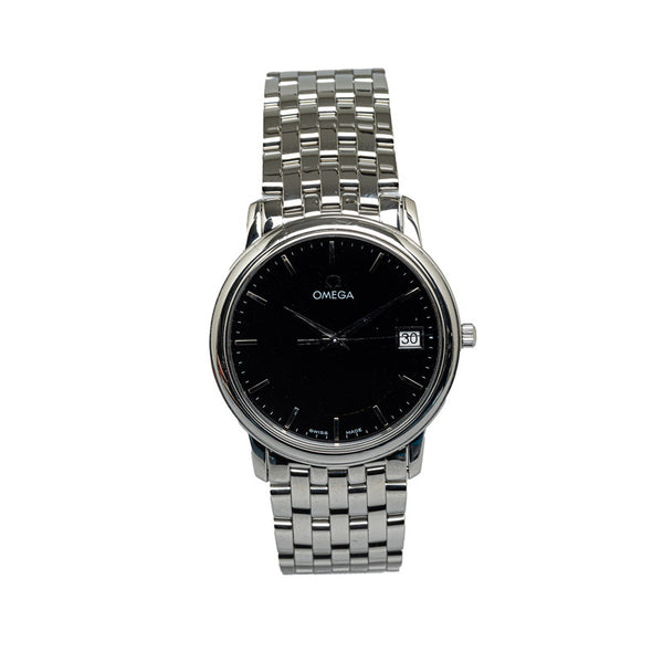 オメガ デビル 腕時計 4510.51 クオーツ ブラック文字盤 ステンレススチール メンズ OMEGA 【中古】