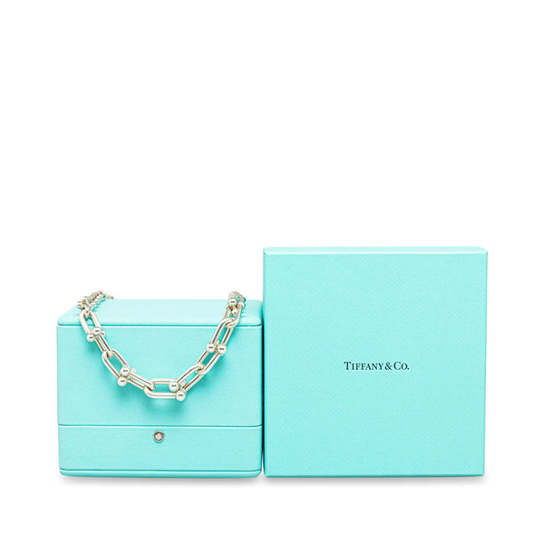ティファニー ハードウェア グラジュエイテッド リンク ネックレス シルバー SV925 シルバー レディース TIFFANY&Co. 【中古】