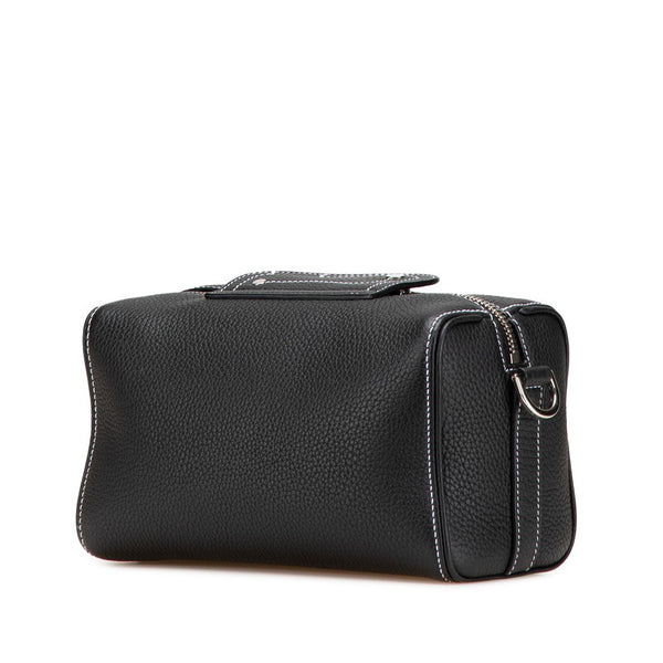 ディオール ランゴ22 ショルダーバッグ ブラック レザー レディース Dior 【中古】