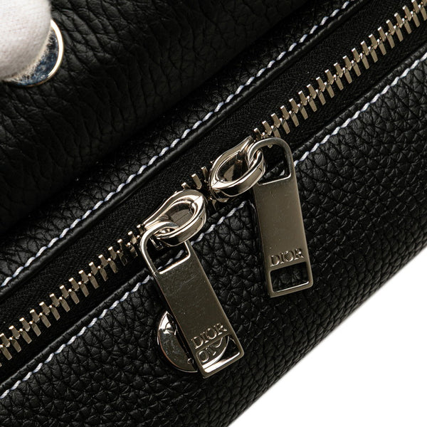 ディオール ランゴ22 ショルダーバッグ ブラック レザー レディース Dior 【中古】