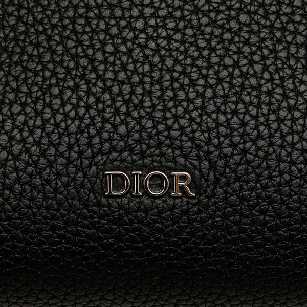 ディオール ランゴ22 ショルダーバッグ ブラック レザー レディース Dior 【中古】