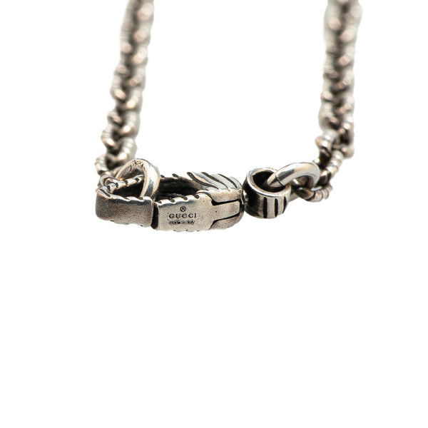 グッチ インターロッキングG チェーン ペンダントネックレス SV925 シルバー レディース GUCCI 【中古】