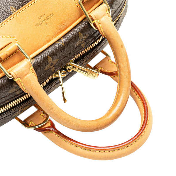 ルイ ヴィトン モノグラム トゥルーヴィル ハンドバッグ M42228 ブラウン PVC レザー レディース LOUIS VUITTON 【中古】