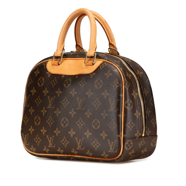 ルイ ヴィトン モノグラム トゥルーヴィル ハンドバッグ M42228 ブラウン PVC レザー レディース LOUIS VUITTON 【中古】