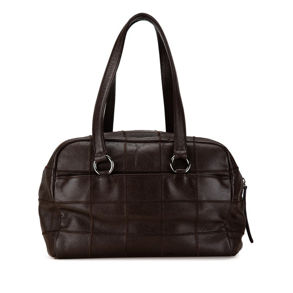 シャネル チョコバー トートバッグ ショルダーバッグ A26135 ブラウン キャビアスキン レディース CHANEL 【中古】