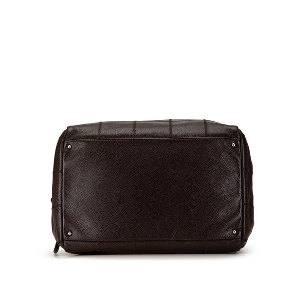 シャネル チョコバー トートバッグ ショルダーバッグ A26135 ブラウン キャビアスキン レディース CHANEL 【中古】