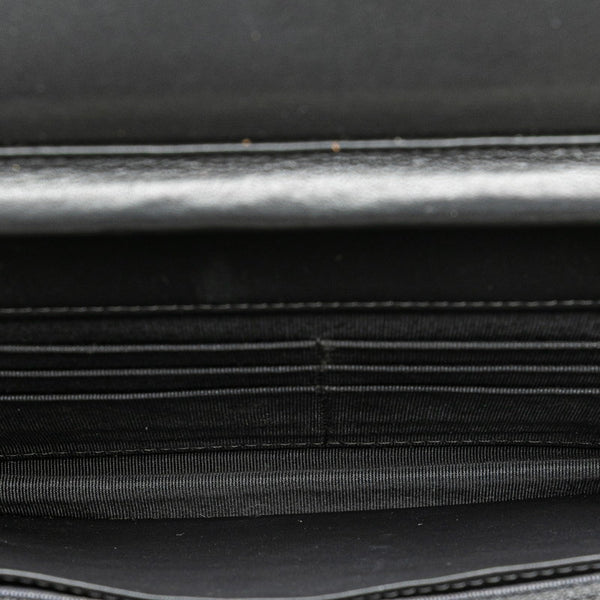 シャネル 2.55 ワイルドステッチ チェーンウォレット ショルダーバッグ A69206 グレー レザー レディース CHANEL 【中古】