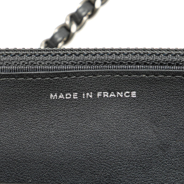 シャネル 2.55 ワイルドステッチ チェーンウォレット ショルダーバッグ A69206 グレー レザー レディース CHANEL 【中古】