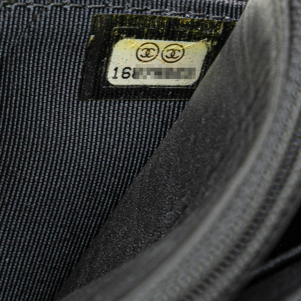 シャネル 2.55 ワイルドステッチ チェーンウォレット ショルダーバッグ A69206 グレー レザー レディース CHANEL 【中古】