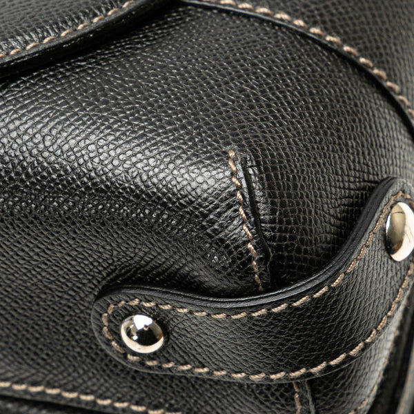 サルヴァトーレフェラガモ ガンチーニ ハンドバッグ ブラック レザー レディース Salvatore Ferragamo 【中古】