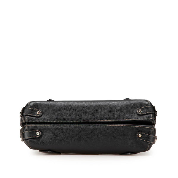 サルヴァトーレフェラガモ ガンチーニ ハンドバッグ ブラック レザー レディース Salvatore Ferragamo 【中古】