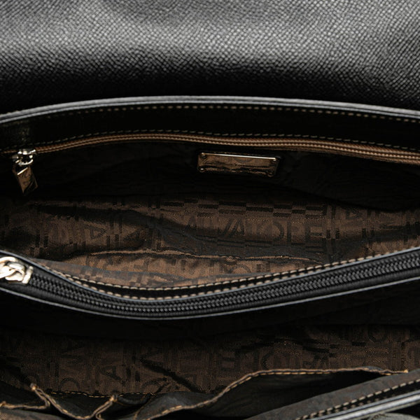 サルヴァトーレフェラガモ ガンチーニ ハンドバッグ ブラック レザー レディース Salvatore Ferragamo 【中古】