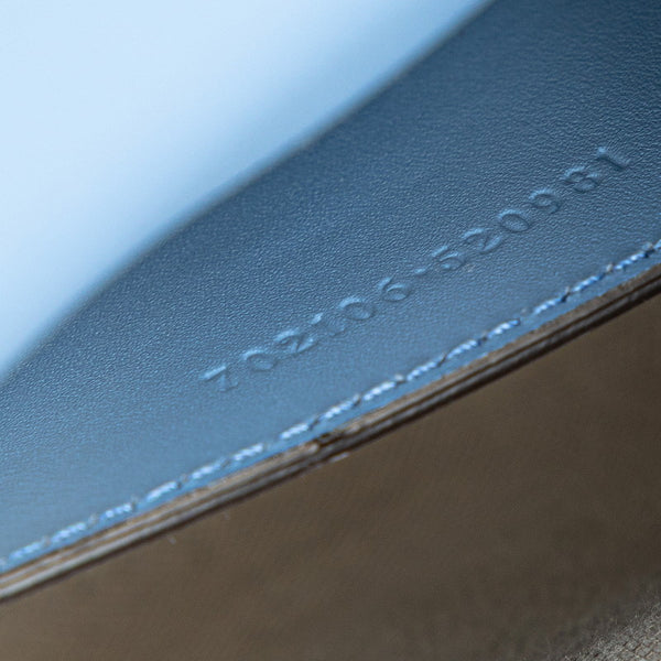 グッチ バンブー ハンドバッグ ショルダーバッグ リュック 3WAY 702106 ライトブルー レザー レディース GUCCI 【中古】