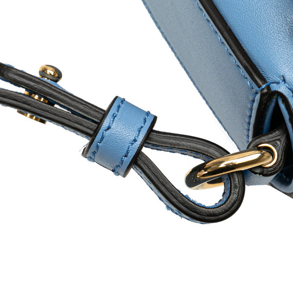 グッチ バンブー ハンドバッグ ショルダーバッグ リュック 3WAY 702106 ライトブルー レザー レディース GUCCI 【中古】