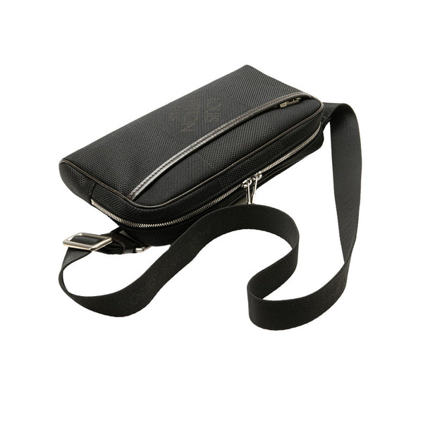 ルイ ヴィトン ダミエ ジェアン アクロバット ボディバッグ ウエストバッグ M93620 ノワール ブラック キャンバス レザー メンズ LOUIS VUITTON 【中古】