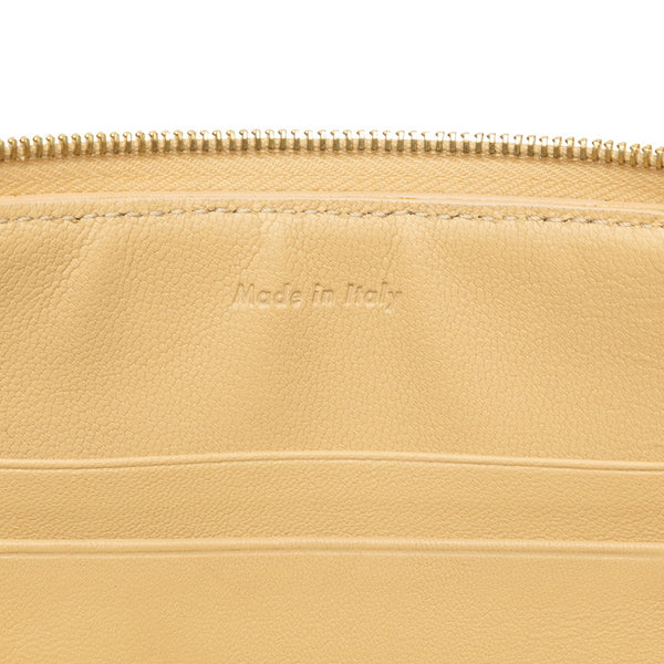 セリーヌ バイカラー クラッチバッグ セカンドバッグ ブラウン イエロー レザー レディース CELINE 【中古】
