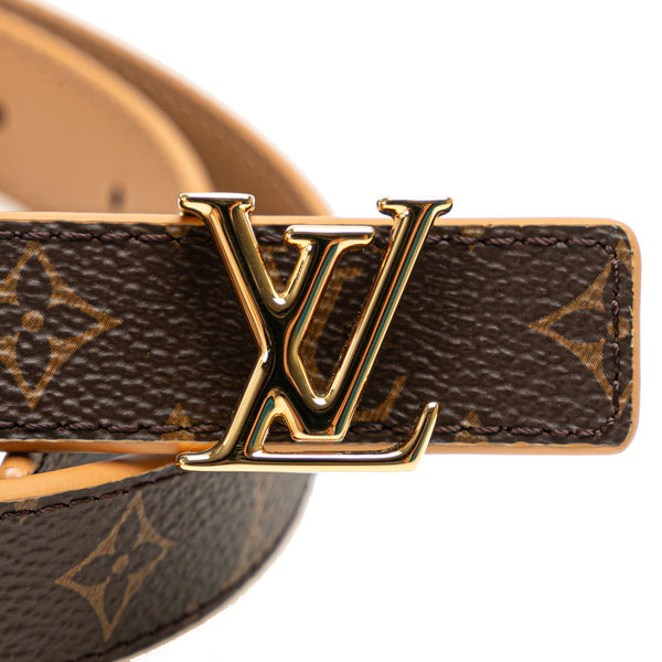 ルイ ヴィトン モノグラム アイコニック20MMリバーシブル ベルト 80/32 M0527 ブラウン PVC レザー メンズ LOUIS VUITTON 【中古】