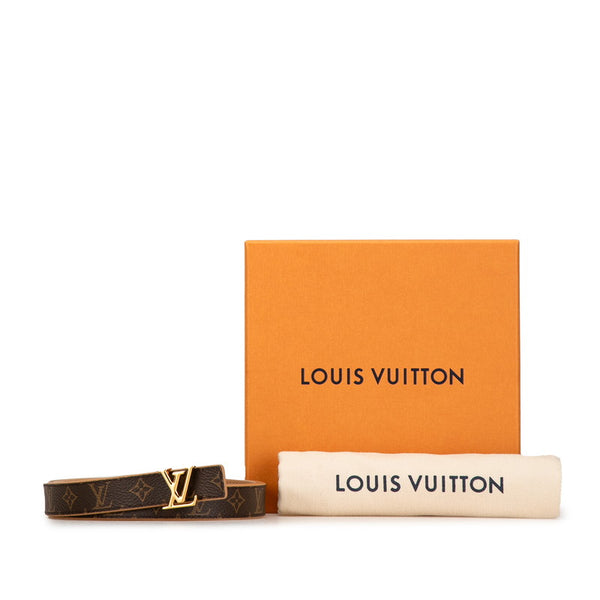 ルイ ヴィトン モノグラム アイコニック20MMリバーシブル ベルト 80/32 M0527 ブラウン PVC レザー メンズ LOUIS VUITTON 【中古】