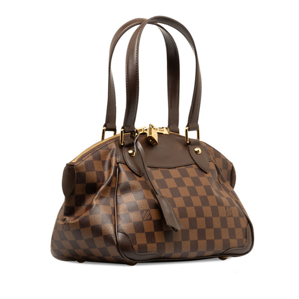 ルイ ヴィトン ダミエ ヴェローナPM  ハンドバッグ ショルダーバッグ N41117 ブラウン PVC レザー レディース LOUIS VUITTON 【中古】