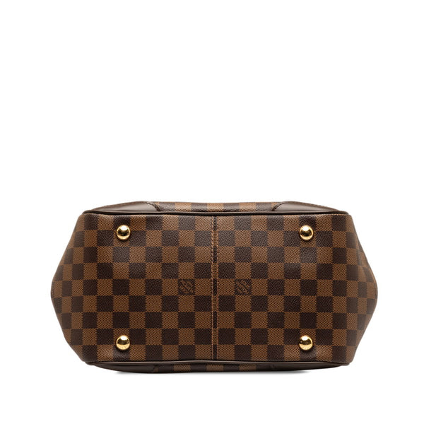 ルイ ヴィトン ダミエ ヴェローナPM  ハンドバッグ ショルダーバッグ N41117 ブラウン PVC レザー レディース LOUIS VUITTON 【中古】