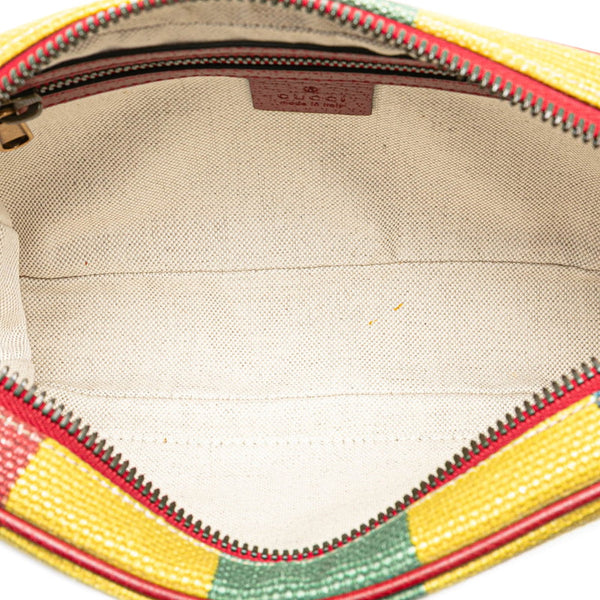 グッチ バイアデラ ボディバッグ ウエストバッグ 625895 マルチカラー キャンバス レザー レディース GUCCI 【中古】