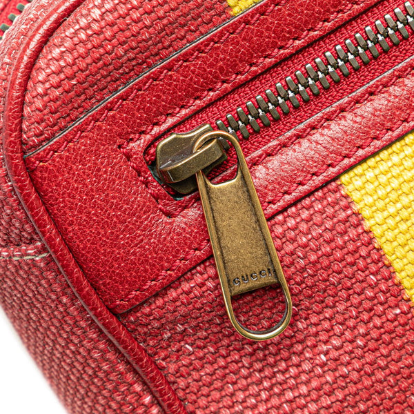 グッチ バイアデラ ボディバッグ ウエストバッグ 625895 マルチカラー キャンバス レザー レディース GUCCI 【中古】