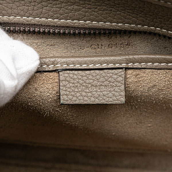 セリーヌ ラゲージ ナノショッパー ハンドバッグ ショルダーバッグ 2WAY グレージュ  レザー レディース CELINE 【中古】
