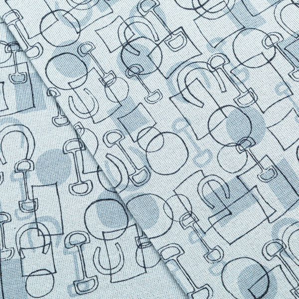 エルメス ホースビット リバーシブル ストール ブルー ネイビー カシミヤ シルク レディース HERMES 【中古】