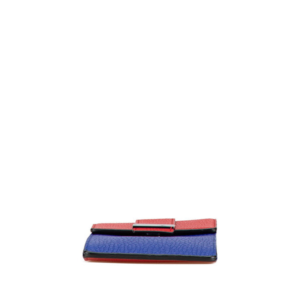 フェンディ ショルダーバッグ フォンホルダー 7AS120 レッド ブルー レザー レディース FENDI 【中古】
