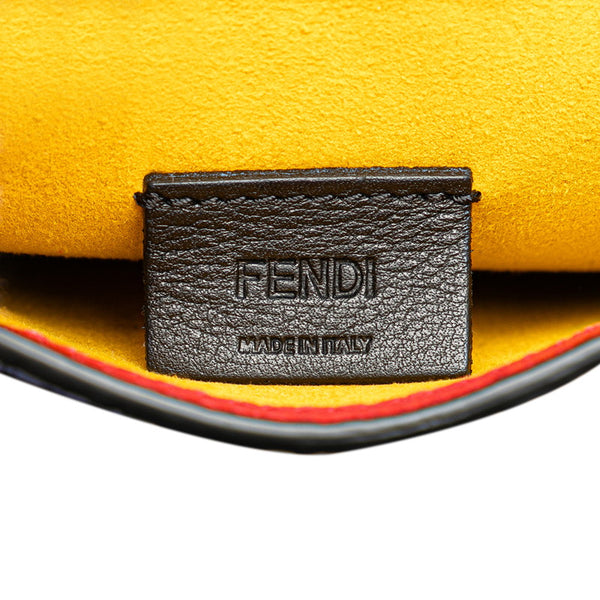 フェンディ ショルダーバッグ フォンホルダー 7AS120 レッド ブルー レザー レディース FENDI 【中古】
