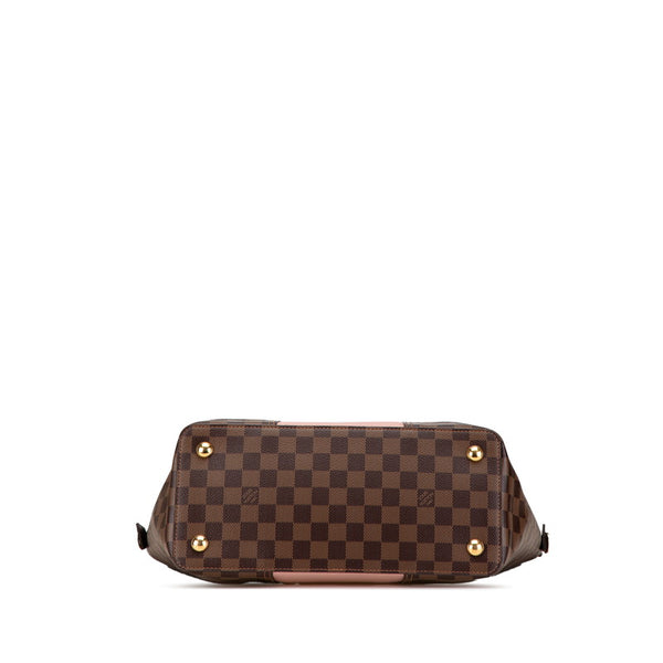 ルイ ヴィトン ダミエ ジャージー トートバッグ N44041 マグノリア ブラウン ピンク PVC レザー レディース LOUIS VUITTON 【中古】