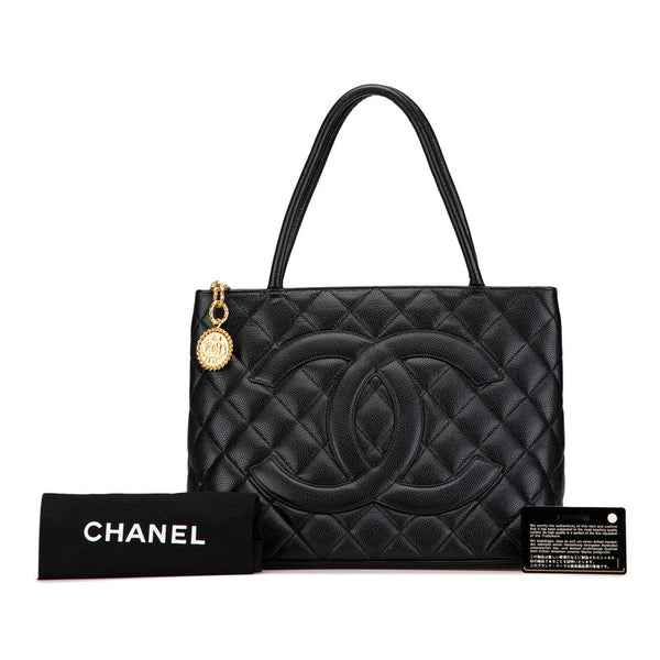 シャネル マトラッセ ココマーク 復刻トート トートバッグ A01804 ブラック レザー レディース CHANEL 【中古】