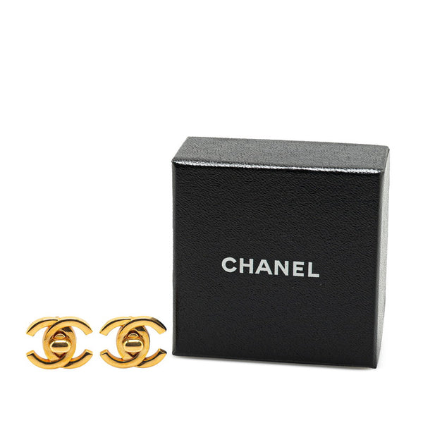 シャネル ヴィンテージ ココマーク ターンロック モチーフ イヤリング ゴールド メッキ レディース CHANEL 【中古】