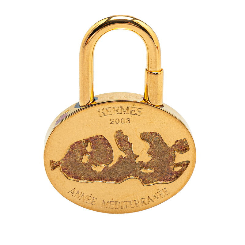 エルメス 地中海 2003年限定 カデナ ゴールド メッキ レディース HERMES 【中古】