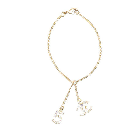 シャネル ココマーク No.5 スイング ブレスレット シルバー メタル ラインストーン レディース CHANEL 【中古】