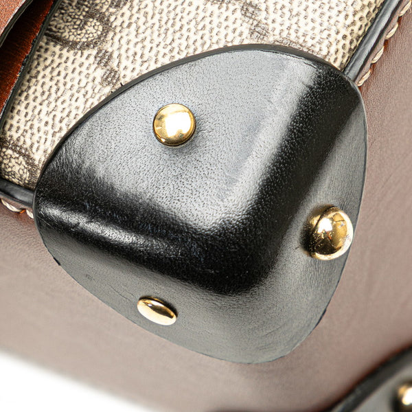 グッチ バンブー GGスモール ハンドバッグ ショルダーバッグ 2WAY 603221 ベージュ マルチカラー PVC レザー レディース GUCCI 【中古】