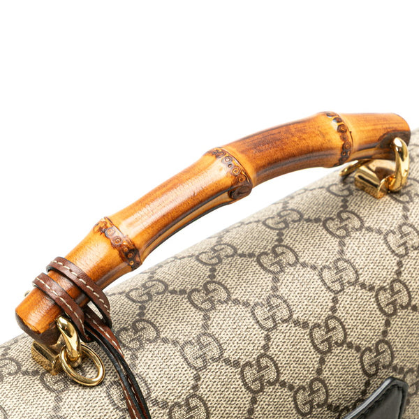 グッチ バンブー GGスモール ハンドバッグ ショルダーバッグ 2WAY 603221 ベージュ マルチカラー PVC レザー レディース GUCCI 【中古】