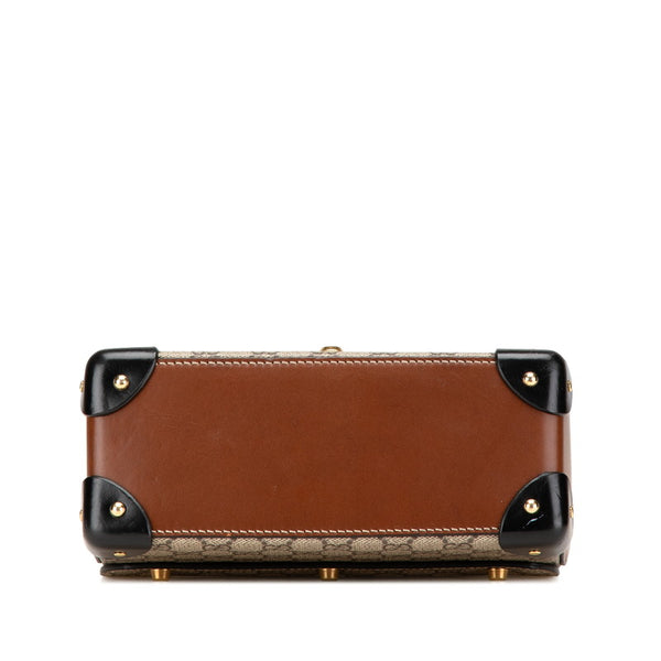 グッチ バンブー GGスモール ハンドバッグ ショルダーバッグ 2WAY 603221 ベージュ マルチカラー PVC レザー レディース GUCCI 【中古】
