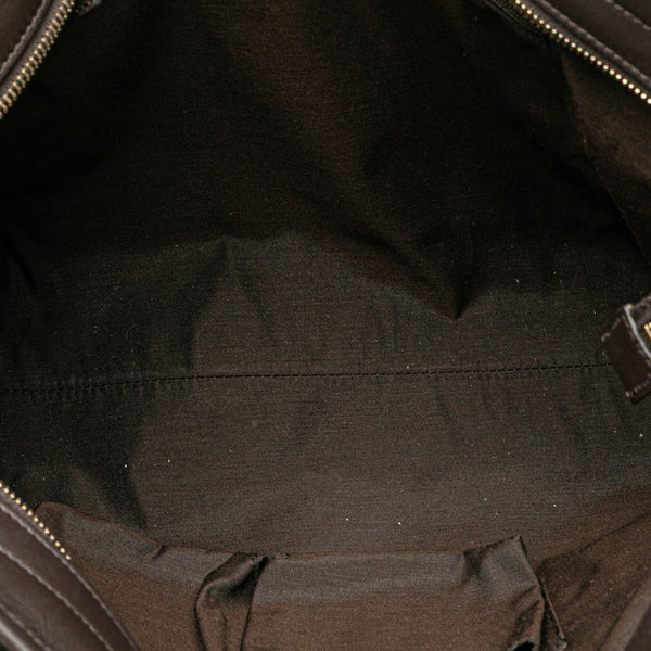 グッチ GGスプリーム トートバッグ ショルダーバッグ 2WAY 388929 ベージュ ブラウン PVC レザー レディース GUCCI 【中古】