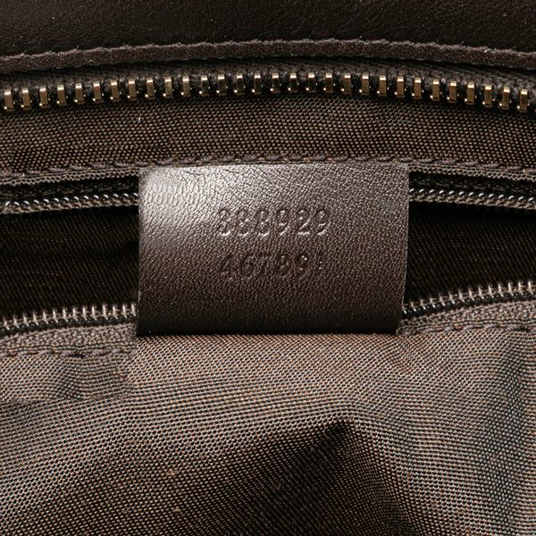 グッチ GGスプリーム トートバッグ ショルダーバッグ 2WAY 388929 ベージュ ブラウン PVC レザー レディース GUCCI 【中古】