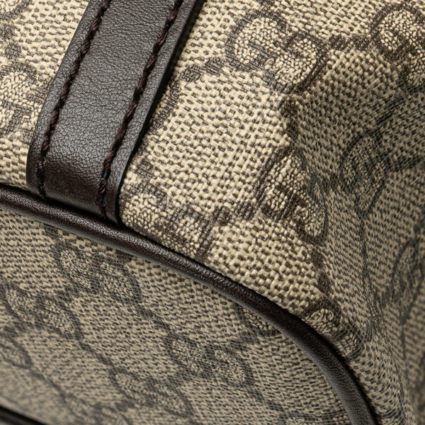 グッチ GGスプリーム トートバッグ ショルダーバッグ 2WAY 388929 ベージュ ブラウン PVC レザー レディース GUCCI 【中古】