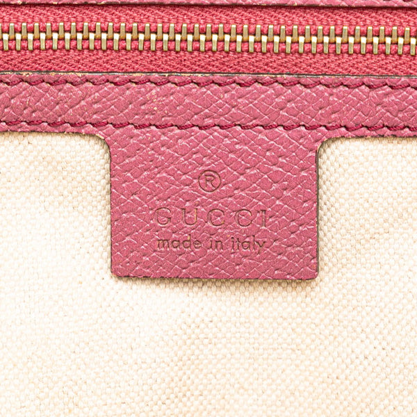 グッチ GGキャンバス ブリー ハンドバッグ ショルダーバッグ 2WAY 353120 ベージュ ピンク キャンバス レザー レディース GUCCI 【中古】