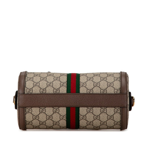 グッチ GGスプリーム オフィディア ハンドバッグ ショルダーバッグ 602577 ベージュ ブラウン PVC レザー レディース GUCCI 【中古】