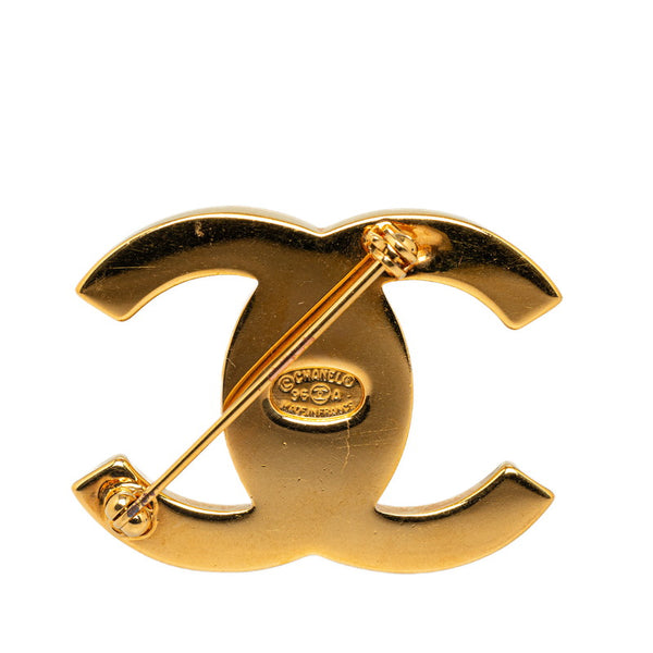 シャネル ヴィンテージ ココマーク ターンロック ブローチ ゴールド メッキ レディース CHANEL 【中古】